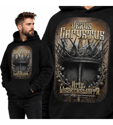 Bluza Chrześcijańska z kapturem Król Wszechświata